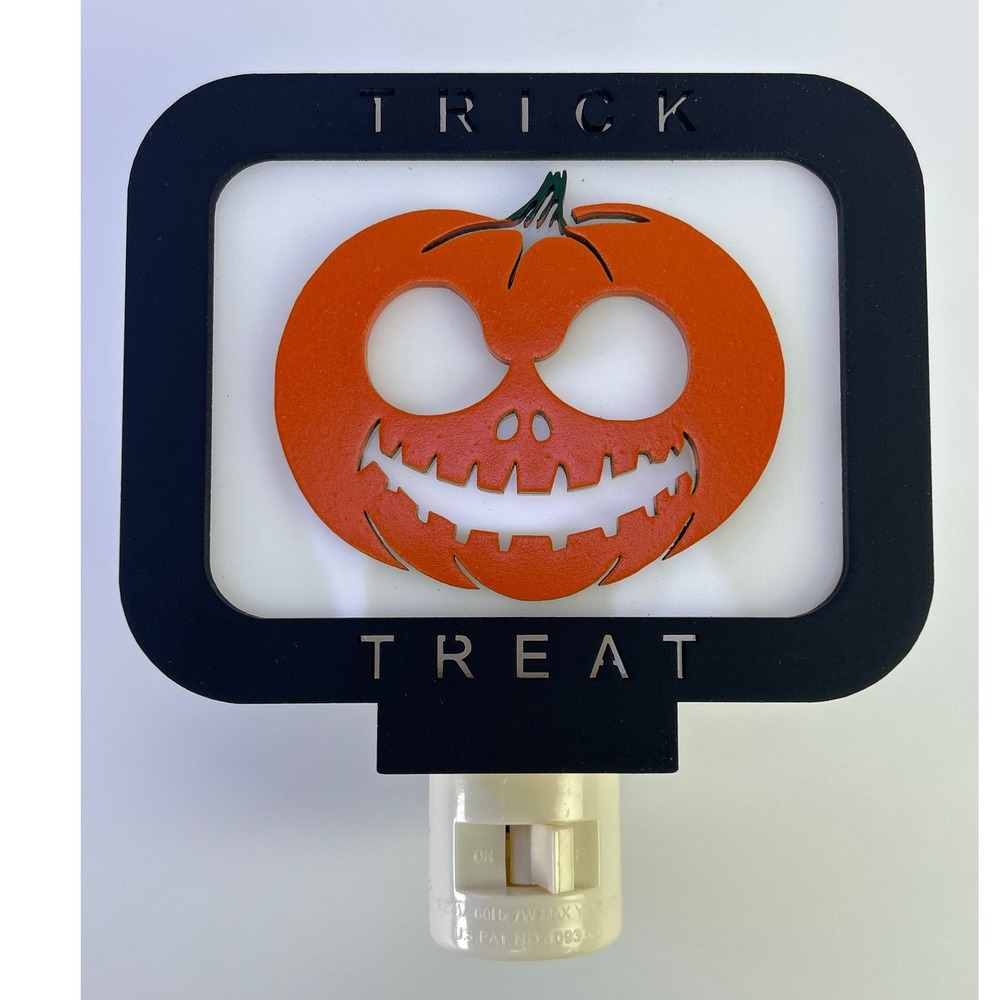 Unbranded Halloween Trick or Treat Nightlight E212526 Unisex OS Black Excellent